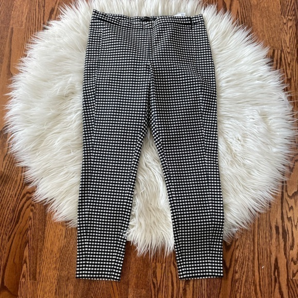 Banana republic Devon black‎ white stretch work pants size 12